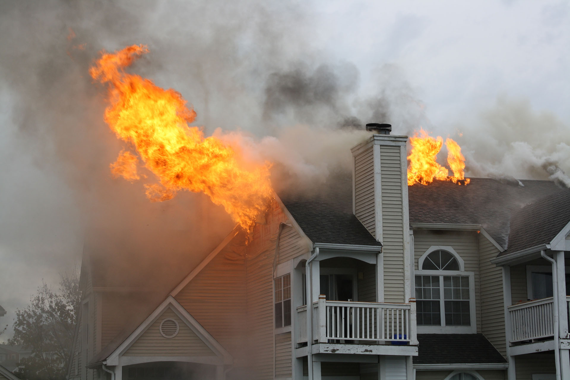 Exterior House Fire